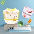 thumbnail image 6 of XKHAZA Baby Bibs Set Toddler Bibs with Crumb Catcher Pocket & Snap Button Waterproof Baby Feeding Bibs for 6-24 Months, 6 of 9