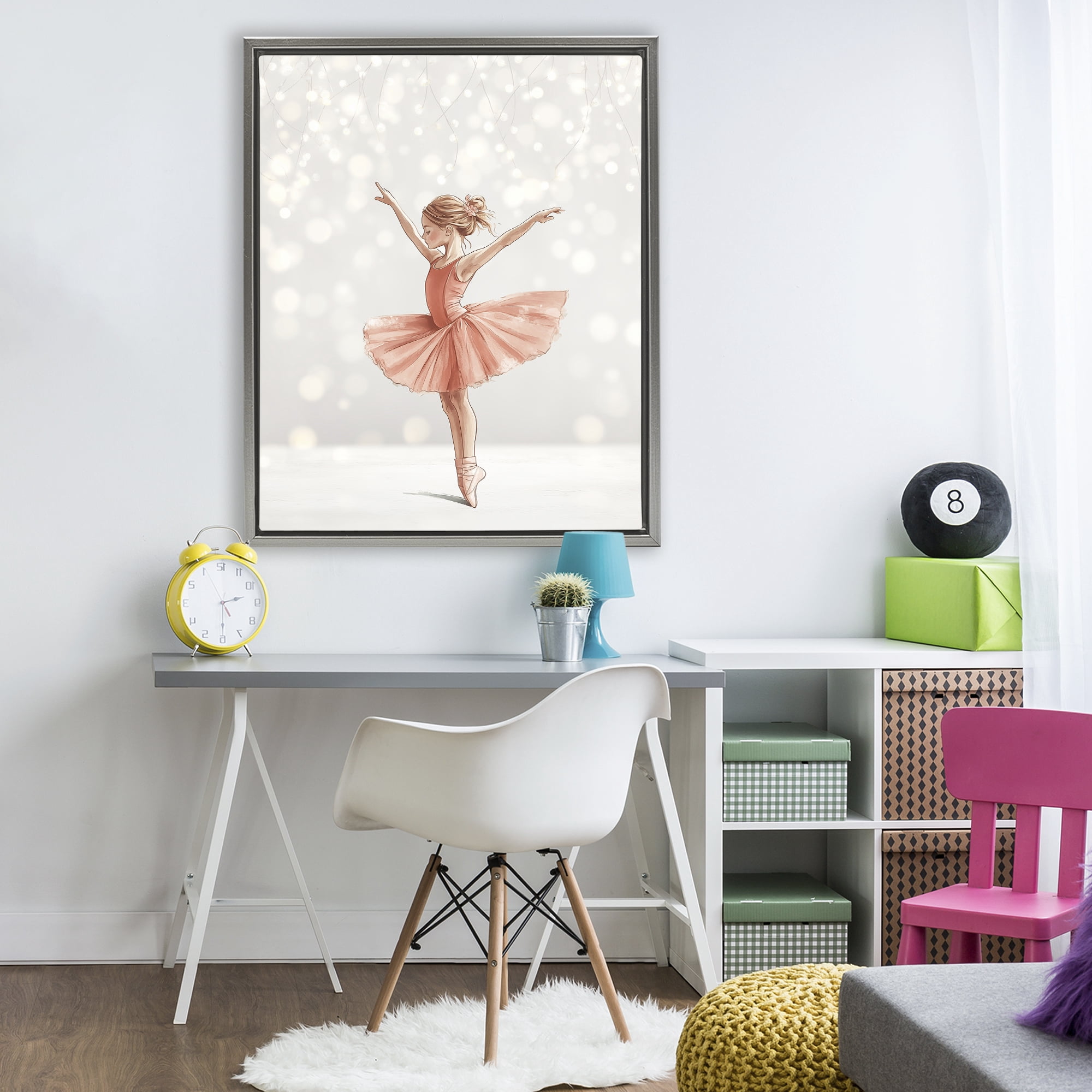 Stupell Industries Dancer In The Light Gray Framed Floater Canvas Wall Art, design by Christine Simpson Art