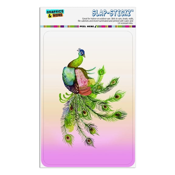 Watercolor Peacock Feathers Home Business Office Sign