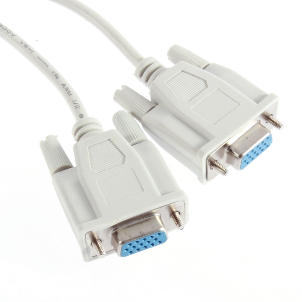 Gold Plated 1 PC to 2 VGA SVGA MONITOR Y SPLITTER CABLE LEAD