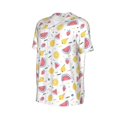 thumbnail image 2 of Rocae Watermelon And Lemon for Breathable Men's Baseball T-Shirt Fashionable Casual Baseball Jersey, Moisture-wicking Sportswear 3X-Large, 2 of 9
