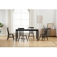 thumbnail image 6 of Dayalane Farmhouse Windsor Dining Chairs Set of 4, Solid Wood Spindle Back Dining Side Chairs, Mid-Century French Country Oak Kitchen Chairs for Dining Room Living Room Kitchen Restaurant, Black, 6 of 17
