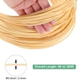 thumbnail image 3 of Kit de reparación de mimbre Uxcell, 295 pies / 90 m, material de ratán sintético redondo de 2.4 mm de plástico para hacer cestas [Beige], 3 of 6