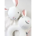 thumbnail image 2 of Honest Baby Clothing Organic Cotton Boy/Girl 2-Piece Lovey and Rattle Gift Set, Bunny, 2 of 7