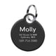 thumbnail image 1 of Placa de identificación personalizada EZLIFE forma de pata redonda grabada para perros gatos cachorros y gatitos Collar de identificación T R8K4, 1 of 7
