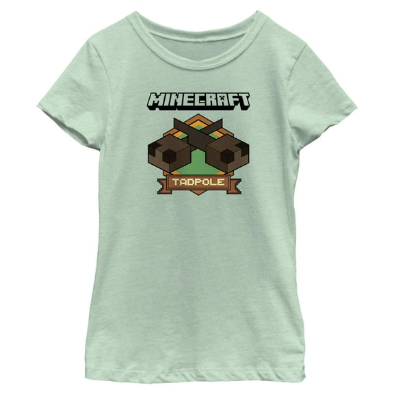 Girls Minecraft Tadpole Badge T Shirt