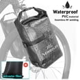 thumbnail image 4 of NEWBOLER NEWBOLER 10L Waterproof Bike Fork Bag with Metal Rack - Versatile Storage Solution for Road and Mountain Biking, Ideal for Camping and Short Rides, Black Color, One Unit Included, 4 of 7