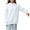 White, variant on zbxnLI Women's Hoodies Solid Color Long Sleeve Pullover Sweatshirts with Hooded Drawstring Casual Tops