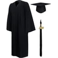 thumbnail image 1 of Toga y birrete de graduación para adultos, talla XL, color negro, unisex, 2023, 1 of 5