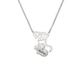 thumbnail image 2 of Delight Jewelry Silvertone Large ''Mother'' Heart with Clear Crystal Silvertone Dream Big Pendant Necklace, 25", 2 of 4