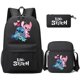 thumbnail image 2 of Disney 3Pcs Lilo Stitch Backpack Set for Teen Boy Girl Back To School Backpack with Lunch Bag Student Schoolbag Men Women Bags, 2 of 4