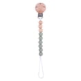 thumbnail image 1 of Productos para bebés Cadena para chupete con clip redondo de haya para apaciguar al bebé Perlas de silicona Perlas de haya anti-cadena, 1 of 6