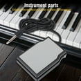 thumbnail image 1 of Damper Pedal For Keyboarder Pedal Steel Silicone Electronic Keyboard Pedal Damper For Digital Piano Instrument Accessory Black, 1 of 7