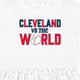 thumbnail image 4 of Inktastic Cleveland Vs. the World Blue and Red with Baseball Girls Toddler Dress, 4 of 5
