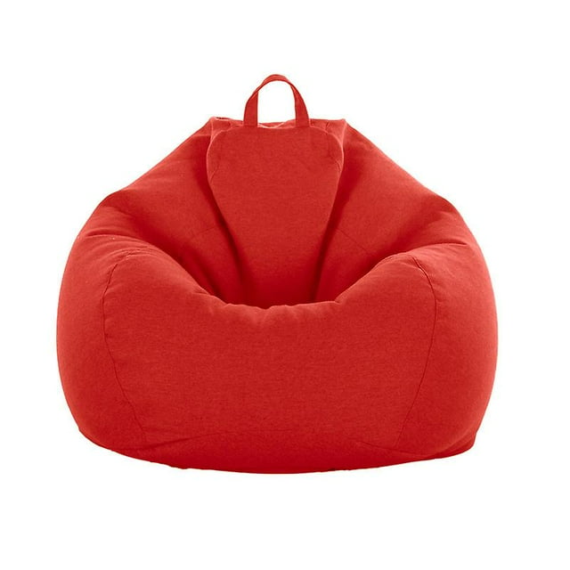 18 Colors No Filling Bean Bag Washable Lazy Sofa Cloth Beanbag Chair Cover-5 Size