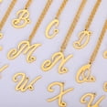 thumbnail image 3 of Collares con colgante de letra inicial de A-Z para mujer, joyería de acero inoxidable, regalos Bff, artículos baratos con envío gratis, 3 of 4