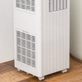 thumbnail image 5 of 14000 BTU Portable Air Conditioner, 3-in-1 AC Unit, White Compact Slim Standing Floor AC, Space-Saving for Bedroom,Office,Apartment, Home Office, Dorm, Includes 24-Hr Timer, Remote & Full Window Kit, 5 of 9