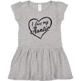 thumbnail image 3 of Inktastic I Love My Auntie in Black Chalk Heart Girls Toddler Dress, 3 of 5