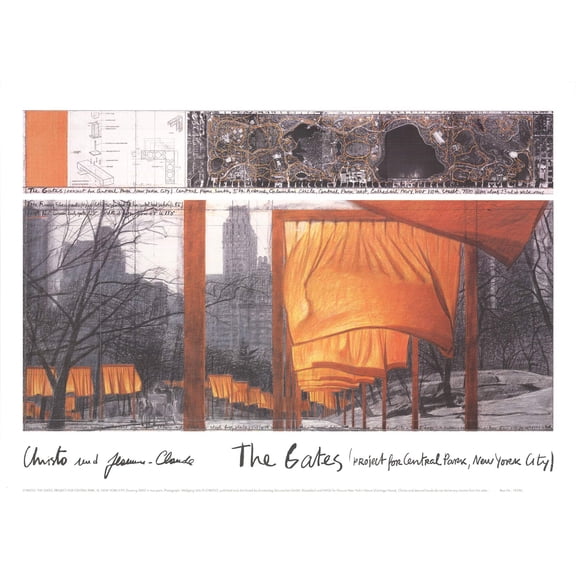 JAVACHEFF CHRISTO The Gates, the official poster, 2003
