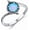 5, variant on Sterling Silver 7 * 7MM Opal Ring for Women Men,Snake Ring for Women Men Real Genuine Round-Cut Halo Opal Engagement Ring Opal Ring For Her Him-1