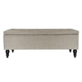 thumbnail image 3 of Abble  W 45 in. x H 17.3 in. Beige Upholstered Storage Bench with Button-Tufted Seat, 3 of 6