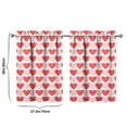 thumbnail image 4 of Minimalist Dots Kitchen Curtains 2 Pack - 27.5x36 Inch Semi-Sheer Rod Pocket Curtains, Retro Polka Dot Aesthetic for Modern Home Decor, 4 of 4