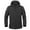 Black, variant on jovati Fleece Mens Jacket Mens Warm Fleece Waterproof Shark Skin Soft Shell Outdoor Solid Color Jacket