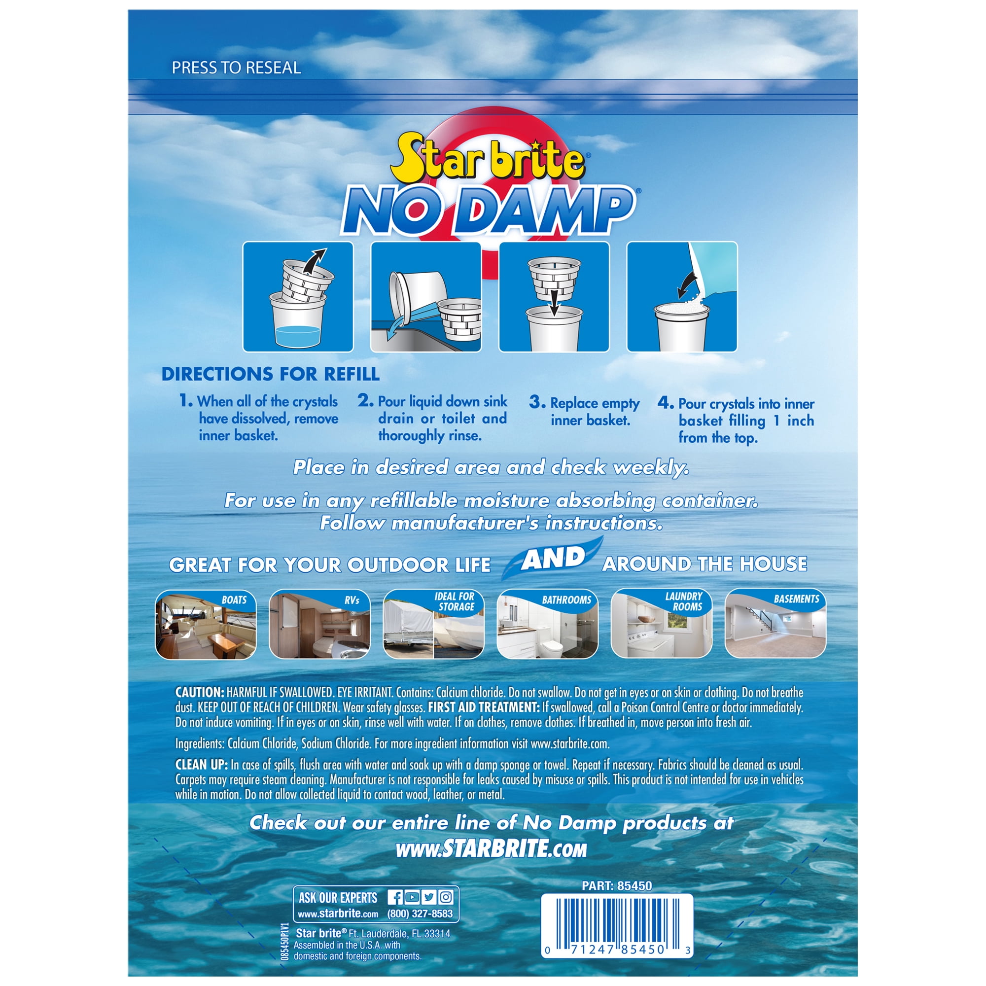NO DAMP RESEALABLE REFILL BAG 48 OZ