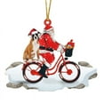 thumbnail image 2 of Fiudx Colgante de Papá Noel, Adorable Cachorro de Acrílico, Adorno Colgante para Árbol de Bicicleta, Accesorio para Oficina y Coche, Diseño de Colores Vibrantes, Ideal para Navidad y Acción de Gracia, 2 of 5