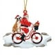 thumbnail image 2 of Santa Claus Christmas Pendant Acrylic Puppy Doll Bicycle Christmas Tree Hanging Suit, 2 of 5