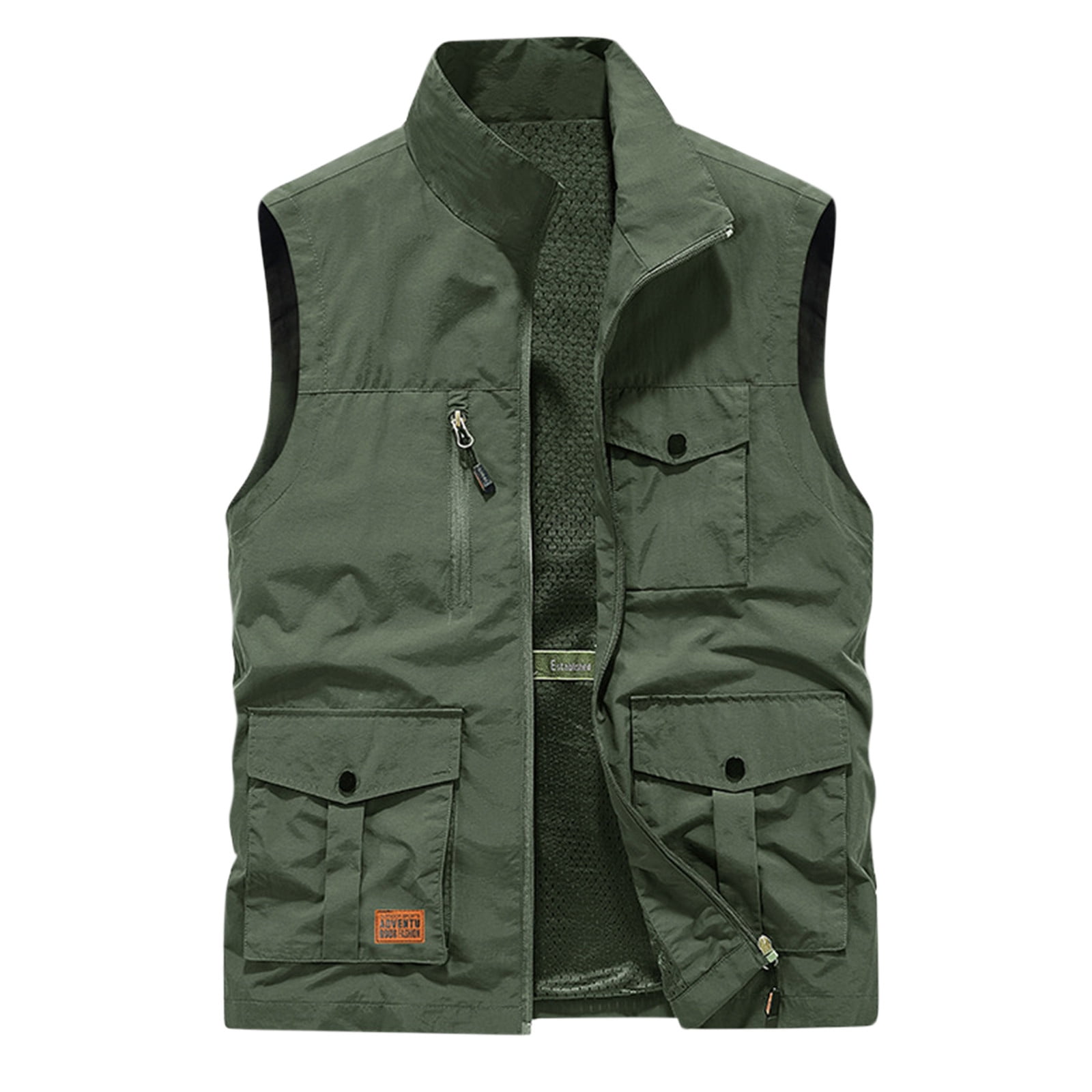 APEXFWDT Men s Lightweight Softshell Vest Quick drying Sleeveless Jacket for Travel Hiking Running Golf with Zipper Pockets