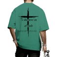 thumbnail image 2 of adaychics Christian Tshirts Men Crew Neck Spanish Bible T-shirt Short Sleeve Oversized Casual Tops for Vacation, 2 of 7