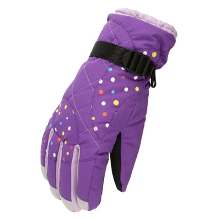 

TUOBARR Women s Snow Windproof Warm Cold And Velvet Sports Riding Skating Gloves
