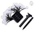 thumbnail image 2 of Lámpara 10m 50 LEDs Bola de cristal Solar Cadena de luces de hadas para decoración navideña al aire libre JShteea Para estrenar, 2 of 9