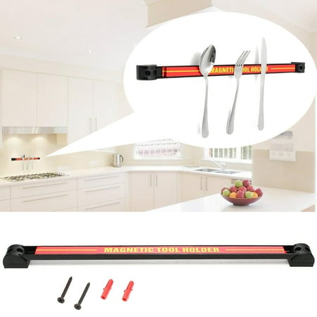 Wall Mounted Magnetic Knife - 19 Wall Magnetic knife rack Mount Magnetic Knife Storage Holder Rack Strip Utensil Kitchen Tool New
