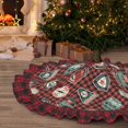 thumbnail image 5 of Pofeuu Mountain Adventure Badges Print Christmas Tree Skirt Tree Skirt Ornaments Soft Plush Christmas Tree Mat for Decorations Holiday Party Indoor Outdoor-36", 5 of 6