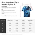 thumbnail image 5 of Balery A Wolf Barks Out A Window Camisa Casual de Manga Corta con Botones para Hombre, Texturizada, Estilo Cubano, para Playa, Verano-X-Large, 5 of 5