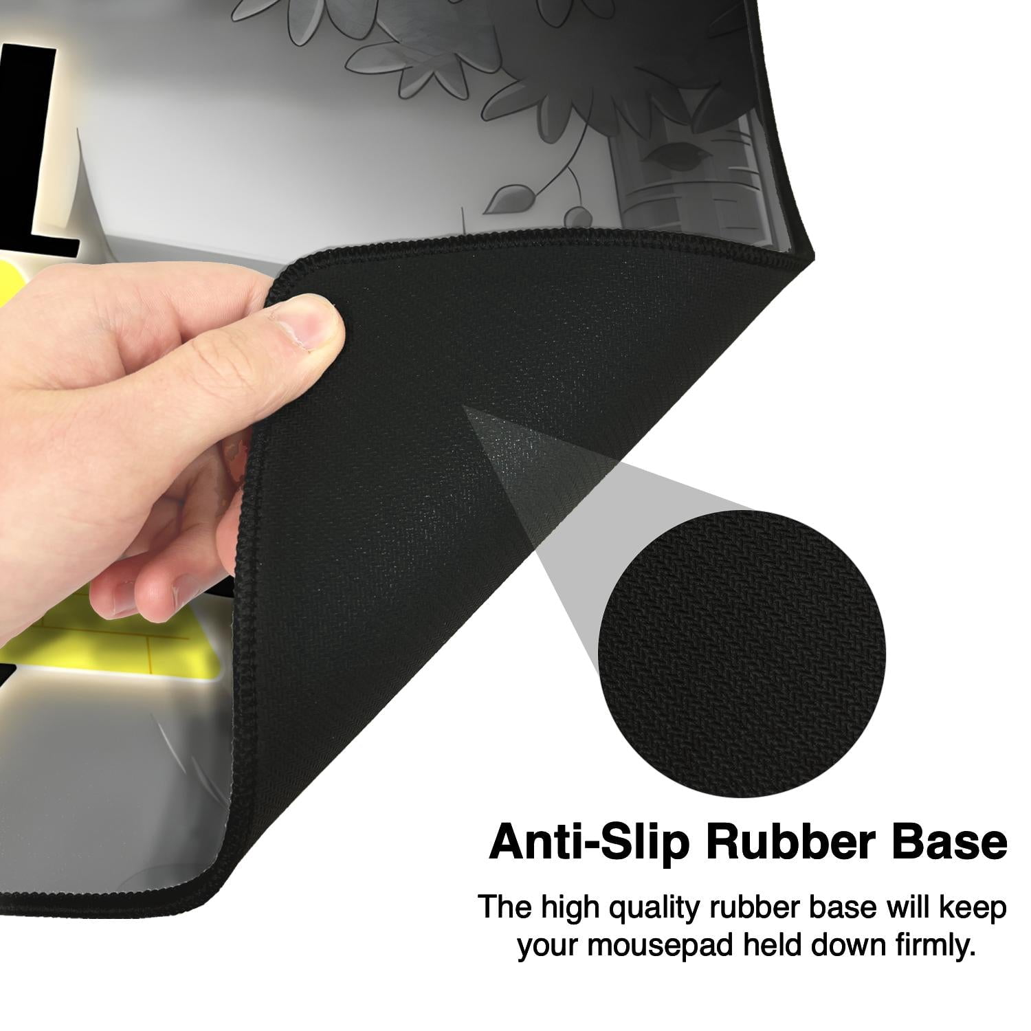 Bill Cipher Gaming Mouse Pad, Extended Desk Mat with Gravity Falls-Inspired Design, Anti-Slip Rubber Base