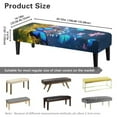 thumbnail image 7 of Xoenoiee Butterfly Flower Print Soft Stretch Dining Bench Cover, Waterproof Elastic Removable Seat Cushion Slipcover for Kitchen Dining Bench Seat Protector, 7 of 7