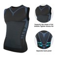 thumbnail image 6 of MISS COCOLI Men's Compression Shirt Slimming Body Shaper Vest Crewneck Workout Shirts Tummy Control Undershirts Tank Top Sports, 6 of 8
