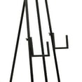 thumbnail image 5 of DecMode 16" x 52" Black Metal Tall Adjustable Floor 3 Tier Easel with Wood Panels, 1-Piece, 5 of 15