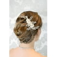 thumbnail image 3 of RUSSA - Peigne à Cheveux en Perles et Strass en Argent, 3 of 4