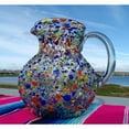 thumbnail image 4 of Dos Sueños Dos Suenos Mexican Hand Blown Glass Pitcher - Confetti Rock Design (84 oz), 4 of 4