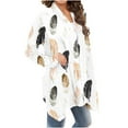 thumbnail image 1 of Cardigans pour Femmes Cardigan à Manches Longues Imprimé Floral Veste Légère pour Femmes en Liquidation, 1 of 6