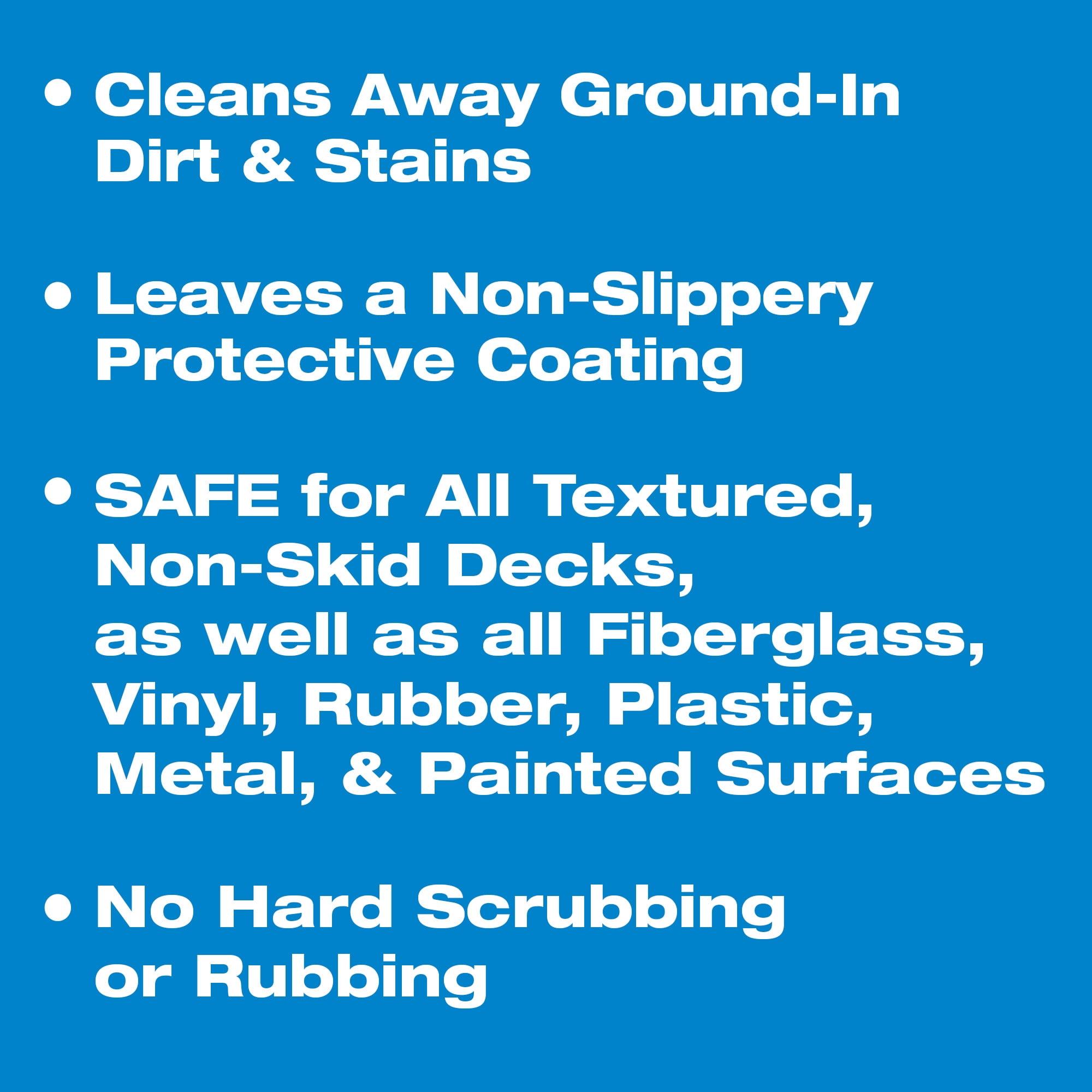 STAR BRITE Non-Skid Deck Cleaner & Protectant -Ultimate Boat Deck Wash - Protects Against Future Stains & UV - Ideal for Fiberglass, Vinyl, Plastic, Painted & Metal Surfaces (085964)