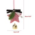 thumbnail image 3 of Christmas pink and green star style pendant Christmas tree ornaments art jewelry, 3 of 5
