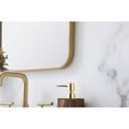 thumbnail image 5 of Soft corner metal rectangular mirror 18x30 inch in Brass, 5 of 5