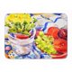 thumbnail image 1 of "Caroline's Treasures Manzanas, ciruelas y uvas con flores, 19" x 27 ", multicolor" Caroline's Treasures 6037RUG, 1 of 1