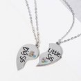 thumbnail image 6 of HESITONE 2 Pieces Set Half Heart Pendant Necklaces Broken Puzzle Heart Combination Stainless Steel Necklaces Good Sister Jewelry, 6 of 9
