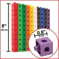 thumbnail image 2 of Linking Cubes edxeducation Green-n-Learn, juego de 100, 2 of 8